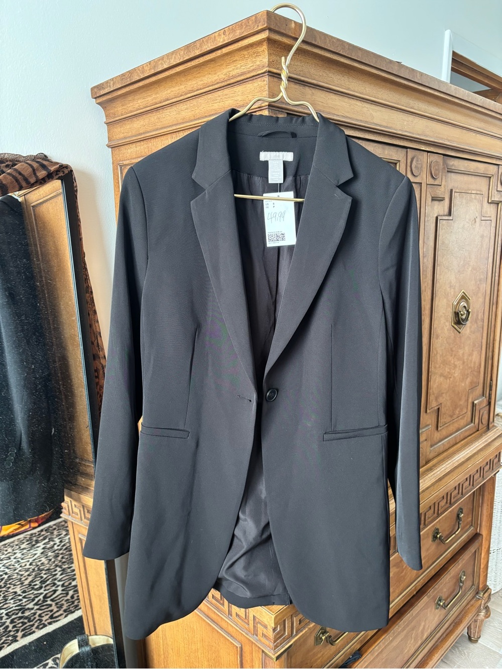 H&M Black Single-Button Women's Blazer